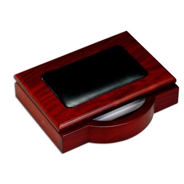 Dacasso Dacasso A8009 Wood & Leather 4x6 Memo Holder A8009 - main